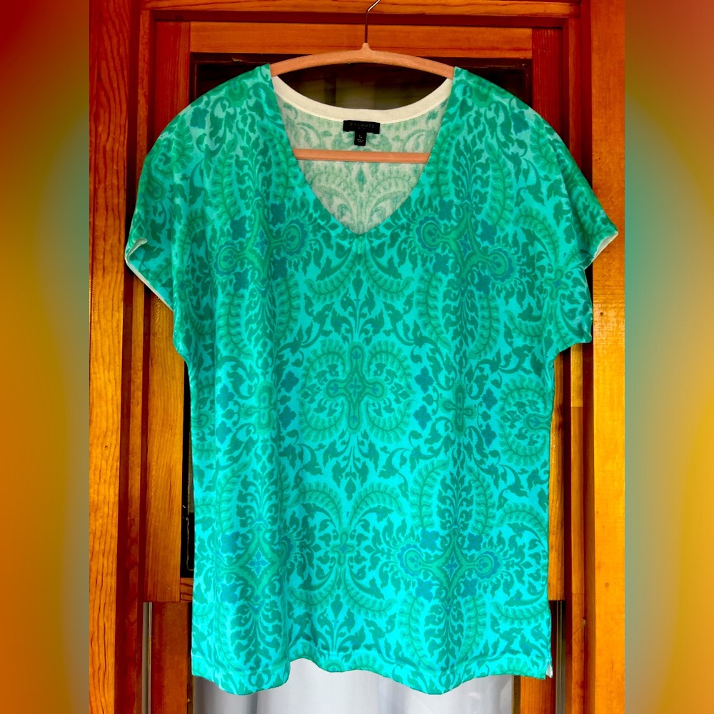 Talbots Tee shirt T-Shirt Green Small Petite